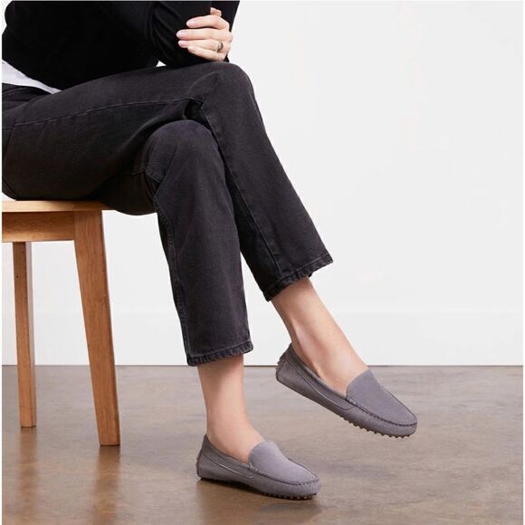 M. Gemi The Felize Suede Gray Italian Drivers | 40.5 - Picture 1 of 14